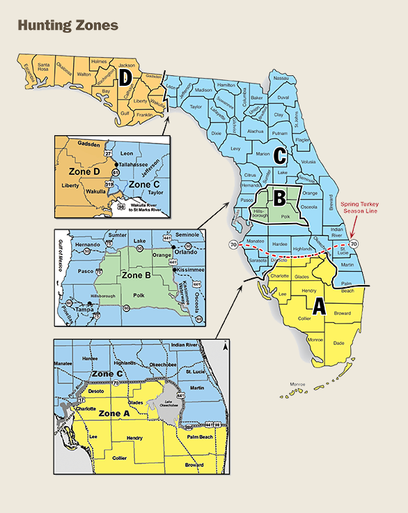 State Zones - Osceola Turkey Hunts
